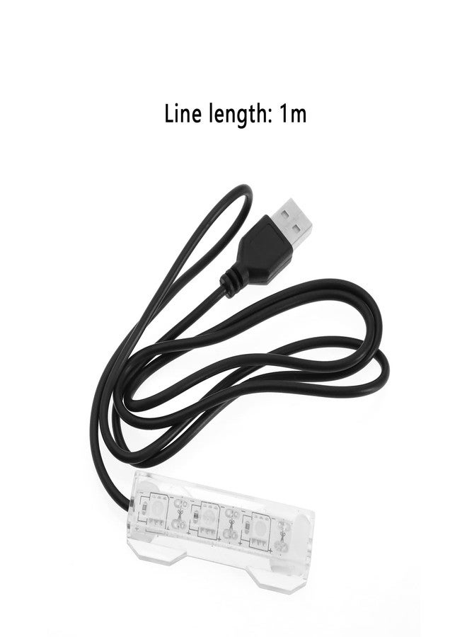 ECSiNG 2Pcs Small Aquarium Light Black Wire White Light USB Strip Water Plant Light USB Mini Desktop Fish Tank White LED Lights Aquarium Accessories - Image 4